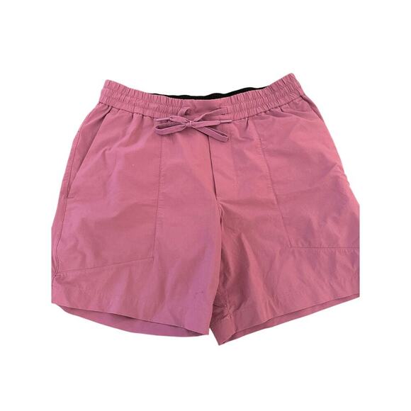 Lululemon Men's Deco Pink Balancer Woven Relaxed-Fit Shorts Size Medium - Picture 4 of 11